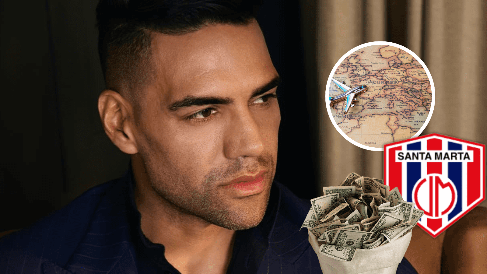 Radamel Falcao García y un nuevo destino en su carrera, es bastante particular Foto: Escudoteca, Falcao y Pexels