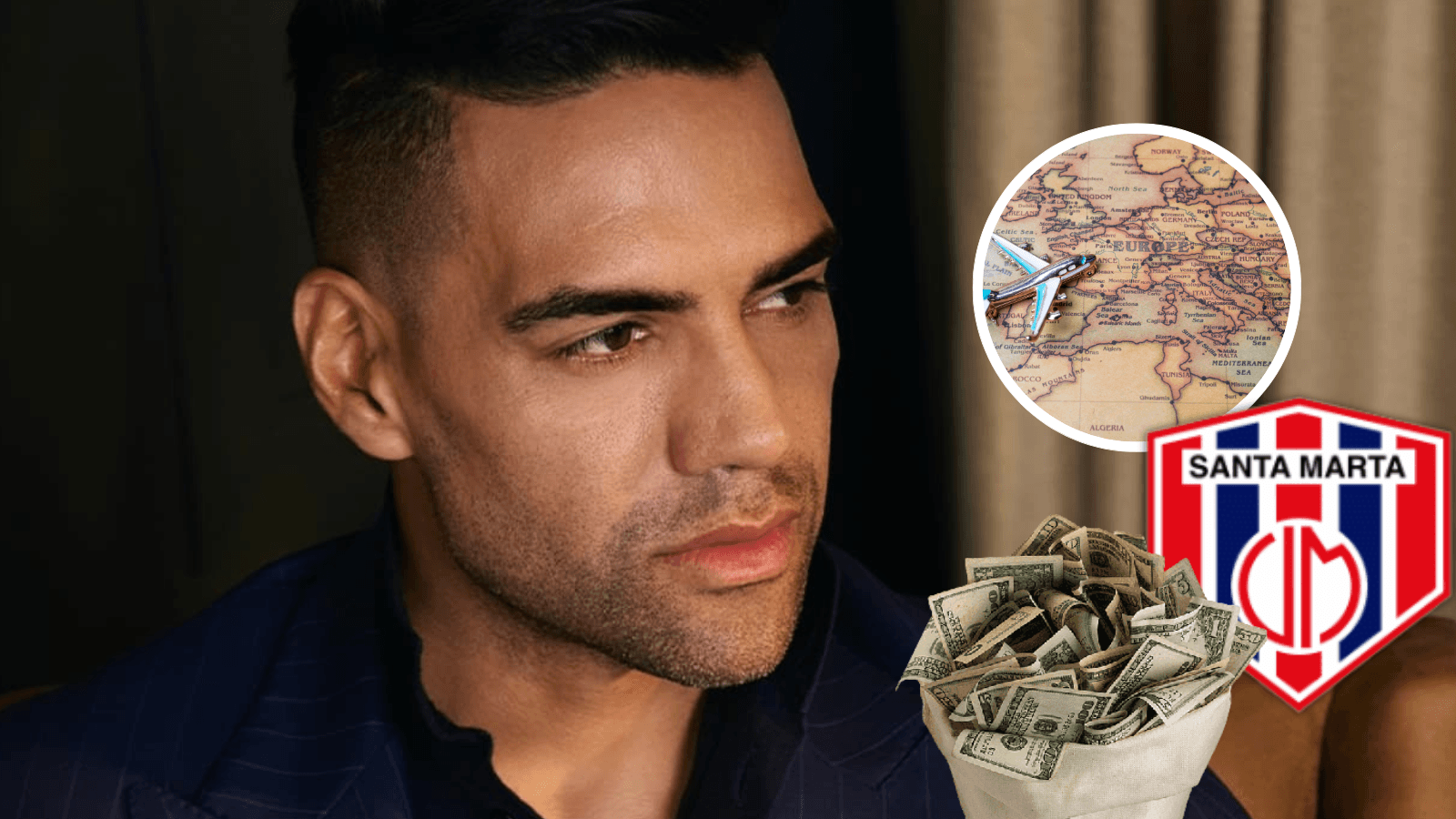 Radamel Falcao García y un nuevo destino en su carrera, es bastante particular Foto: Escudoteca, Falcao y Pexels