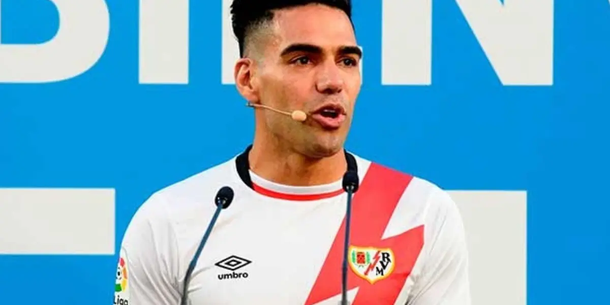 Radamel Falcao genera dudas en su continuidad en el Rayo Vallecano.