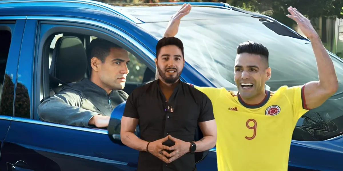 Radamel Falcao ha pasado de manejar un auto de lujo a uno más “económico”.