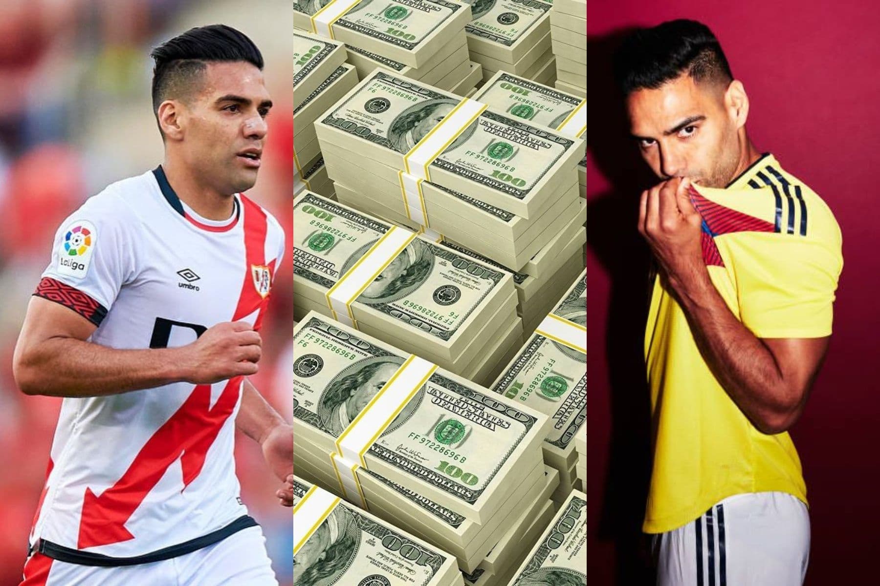 Radamel Falcao en la actualidad tras una larga carrera ha perdido valores de mercado considerables.
