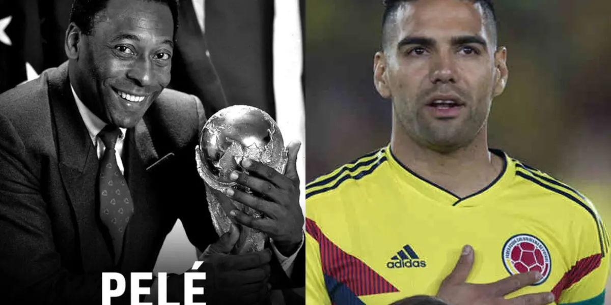 Radamel Falcao lamentó la muerte del Rey Pelé y manifestó sus condolencias hacia el astro carioca.