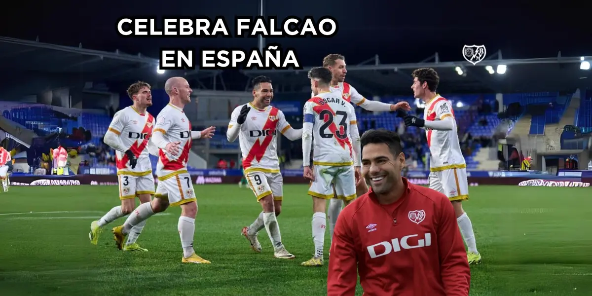   Radamel Falcao le mandó un mensaje a todo el Rayo Vallecano en España.