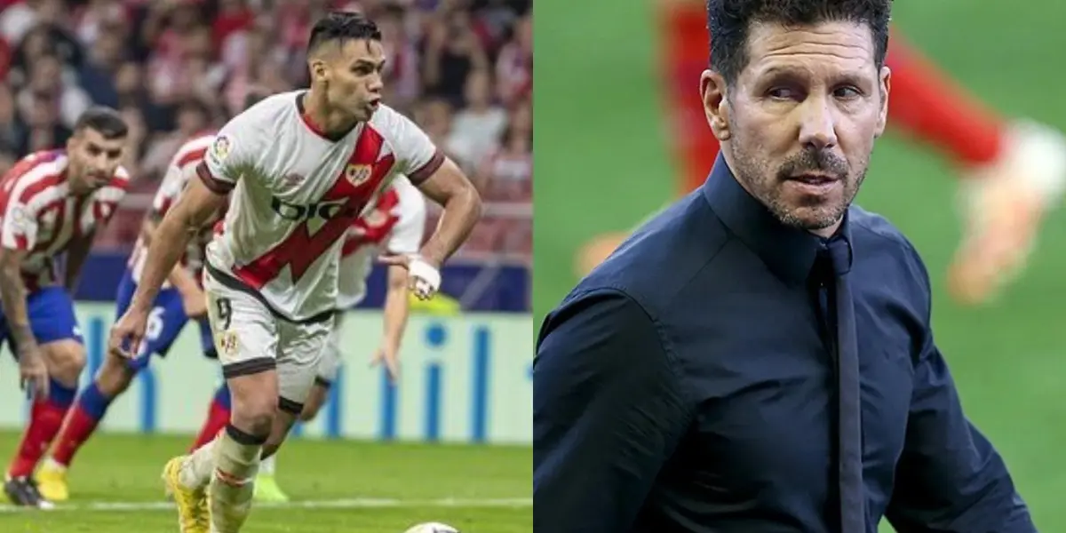 Radamel Falcao marcó gol contra su ex equipo y silenció a Diego Simeone.