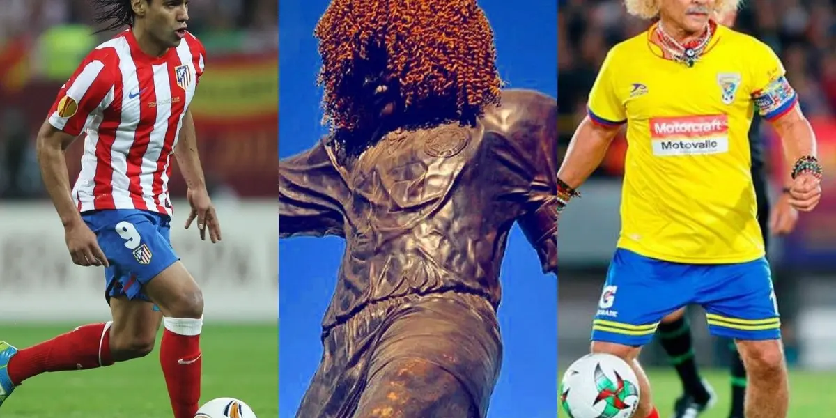Radamel Falcao no recibió un espacio en un hall de estrellas del Atlético de Madrid, pero en Santa Marta a futuro podría ser homenajeado a lo Carlos Valderrama.