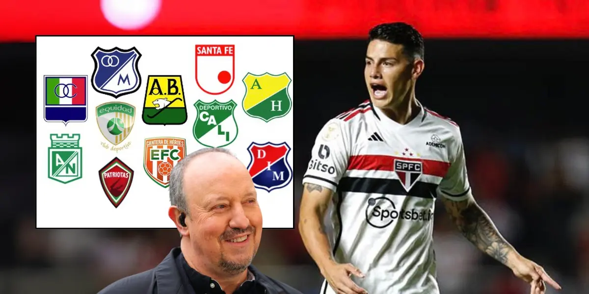 Rafael Benítez puede ser el nuevo entrenador de James Rodríguez en el Sao Paulo