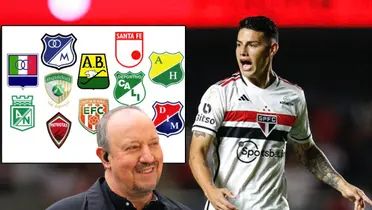 Rafael Benítez puede ser el nuevo entrenador de James Rodríguez en el Sao Paulo