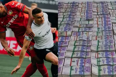 Rafael Santos Borré en el Eintracht Frankfurt no da buenas noticias.