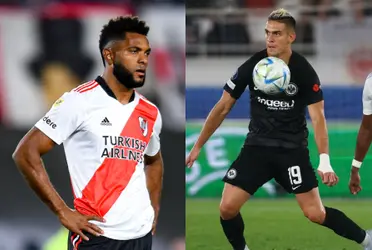 Rafael Santos Borré falló un gol con el Eintracht Frankfurt de Alemania y hay quienes recordaban a Miguel Ángel Borja cuando hace esos fallos.