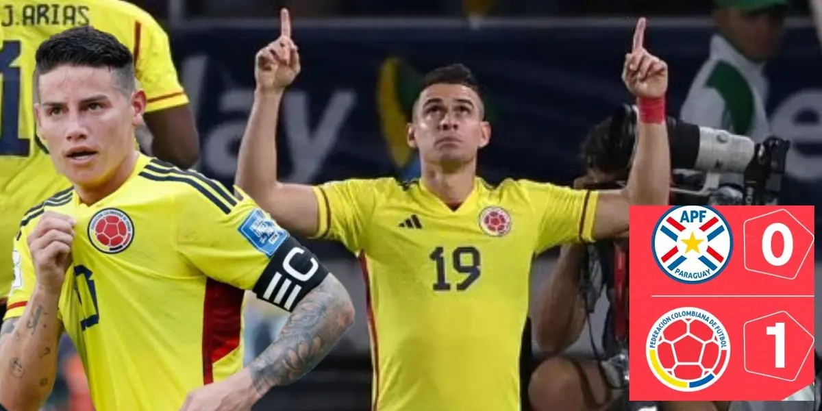 Rafael Santos Borré fue la figura del partido de la selección Colombia tras marcar el único gol del partido  