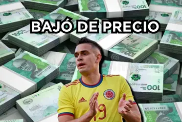 Rafael Santos Borré ha experimentado un bajón de precio considerable.