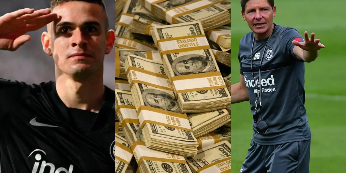 Rafael Santos Borré no la pasa bien en el Eintracht Frankfurt de Alemania y su entrenador lo ha tenido en duda.