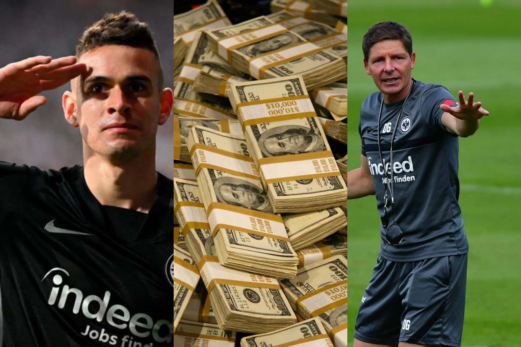 Rafael Santos Borré no la pasa bien en el Eintracht Frankfurt de Alemania y su entrenador lo ha tenido en duda.