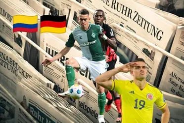 Rafael Santos Borré marcó un gol en Alemania y la prensa de ese país reaccionó.