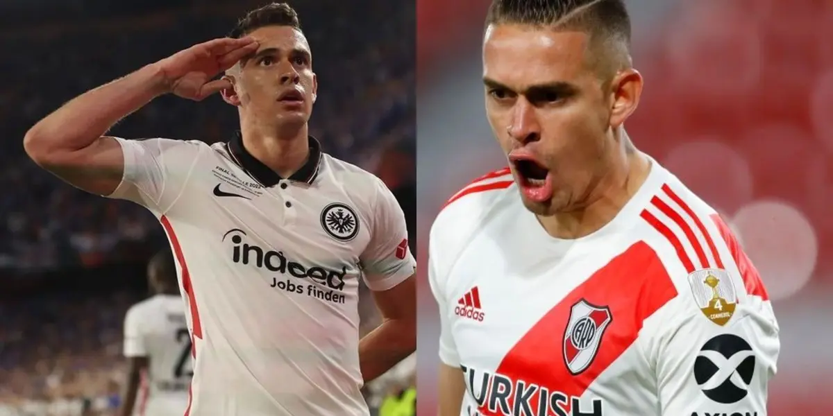 Rafael Santos Borré podría salir del Eintracht Frankfurt de Alemania y en River Plate los hinchas lo extrañan, su esposa contó detalles de su actualidad.