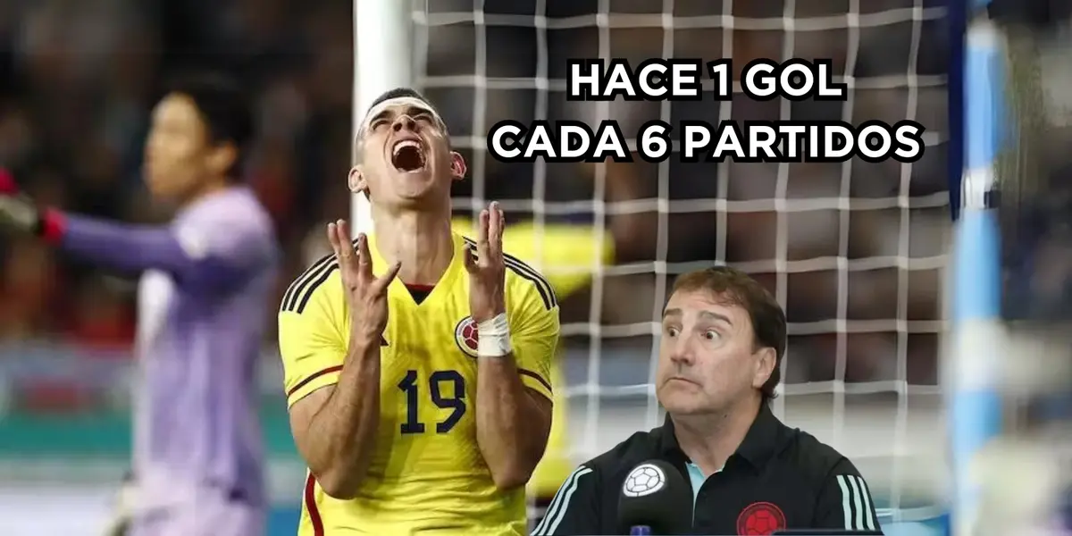 Rafael Santos Borré puede ser borrado por un delantero colombiano que anda bien por estos días.