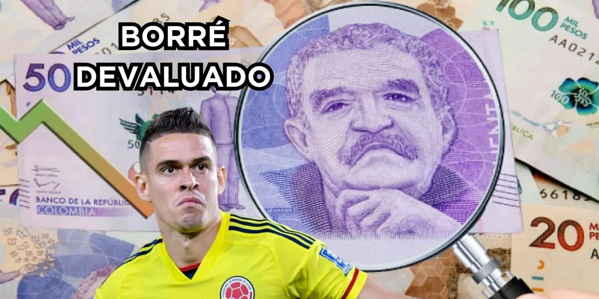 Rafael Santos Borré se ha devaluado en precios de mercado.