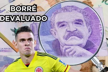 Rafael Santos Borré se ha devaluado en precios de mercado.