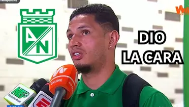 Ramírez habló en Atlético Nacional. Foto de Ramírez tomada de captura de pantalla Win Sports Twitter.
