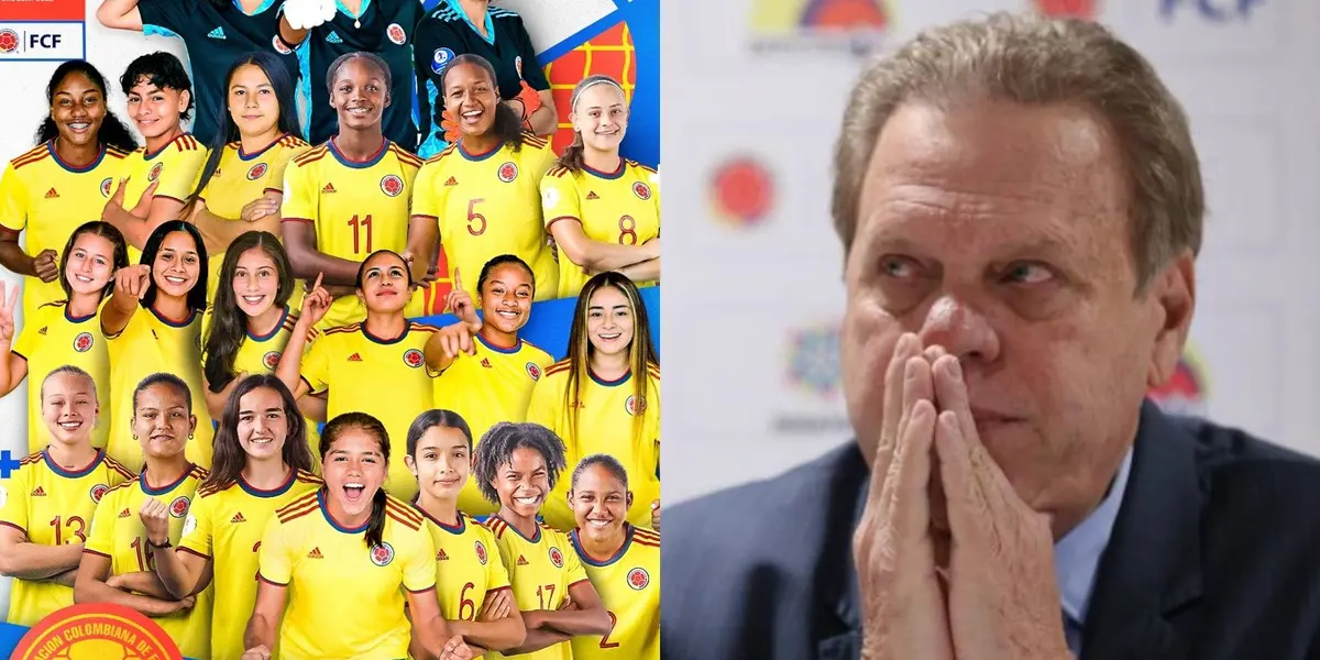 Ramón Jesurún tuvo que cambiar su discurso sobre el caso de la Selección Colombia Femenina Sub 17.
