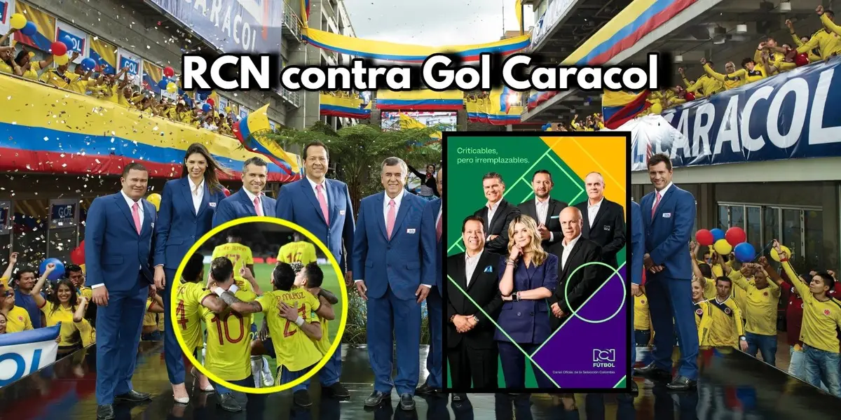 RCN Televisión le lanza una jugada de frente al Gol Caracol por la Selección Colombia.