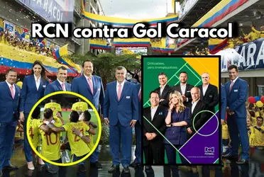RCN Televisión le lanza una jugada de frente al Gol Caracol por la Selección Colombia.