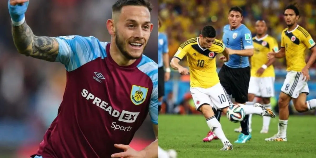 Recordaron a James Rodríguez en Inglaterra por el golazo que le hizo a Uruguay en el año 2014.