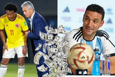 Reinaldo Rueda fracasó con la Selección Colombia pese a ser un entrenador muy bien pagado si se compara con Lionel Scaloni.