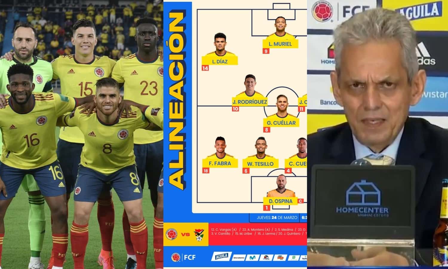 Reinaldo Rueda plantearía no hacer muchos cambios contra la Selección de Perú.