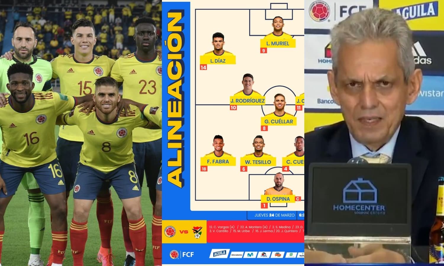 Reinaldo Rueda plantearía no hacer muchos cambios contra la Selección de Perú.
