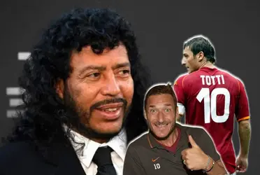 René Higuita hizo una publicación que generó la reacción de Francesco Totti.