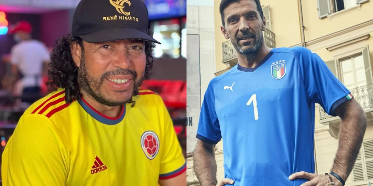 René Higuita recibió un homenaje en Colombia a lo Gianluigi Buffon.