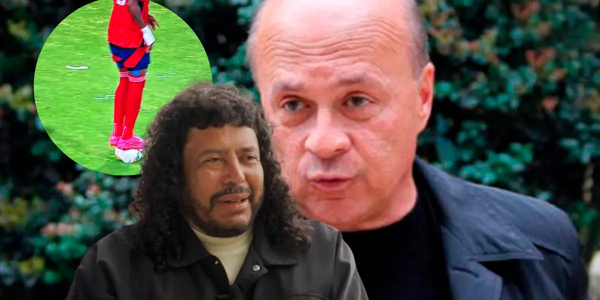 René Higuita y su respuesta a Carlos Antonio Vélez Foto: Nacionaloficial, RCN radio y Captura de Win Sports