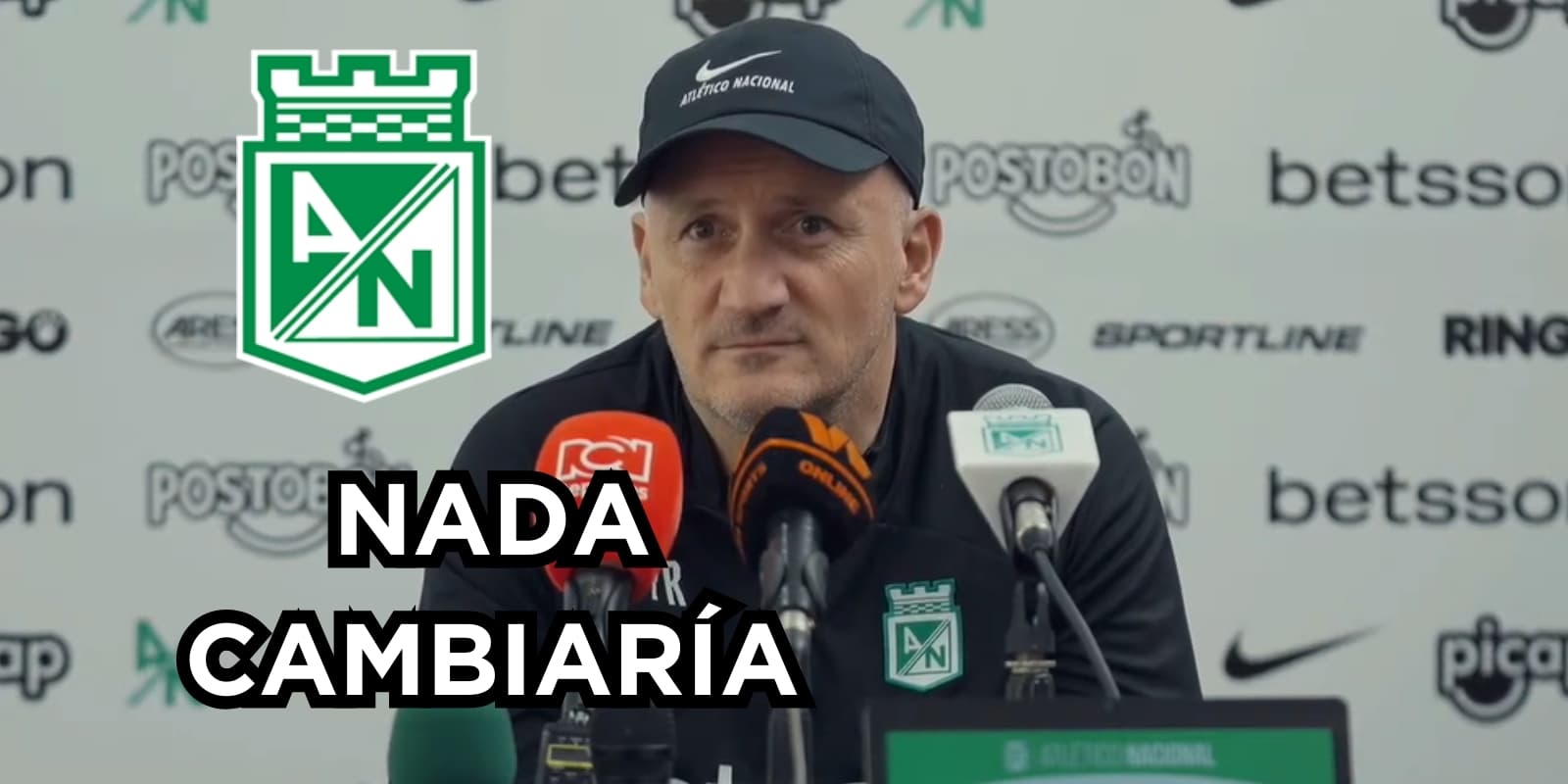 Repetto dejó a más de un hincha triste con lo que dijo. Foto tomada de rueda de prensa Nacional en YouTube.