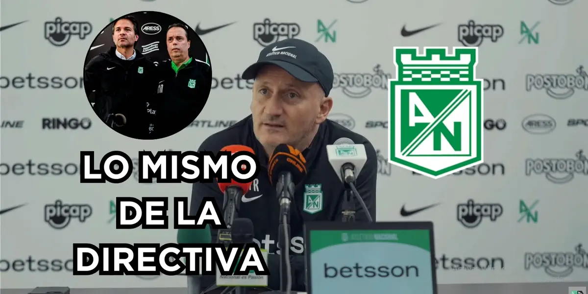 Repetto ya suena a excusas. Foto tomada de rueda de prensa Nacional en YouTube y El Colombiano.