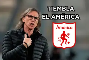 Ricardo Gareca podría quedar fuera del radar del América de Cali.