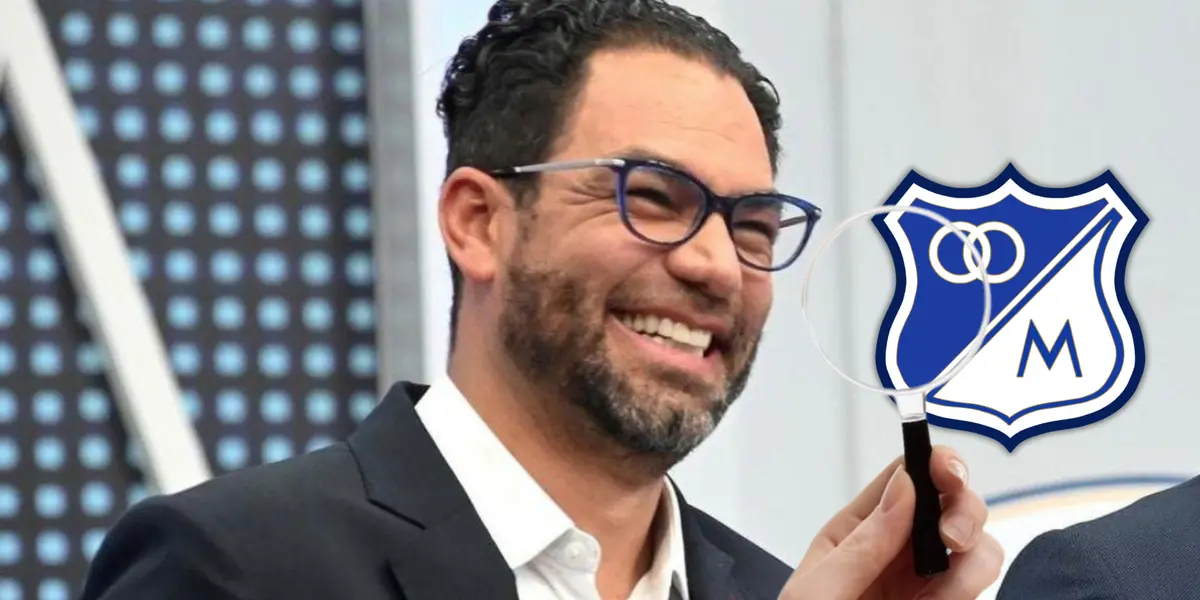 Ricardo "Gato" Pérez, director deportivo de Millonarios Foto: Captura de Win Sports, Pexels y Escudoteca