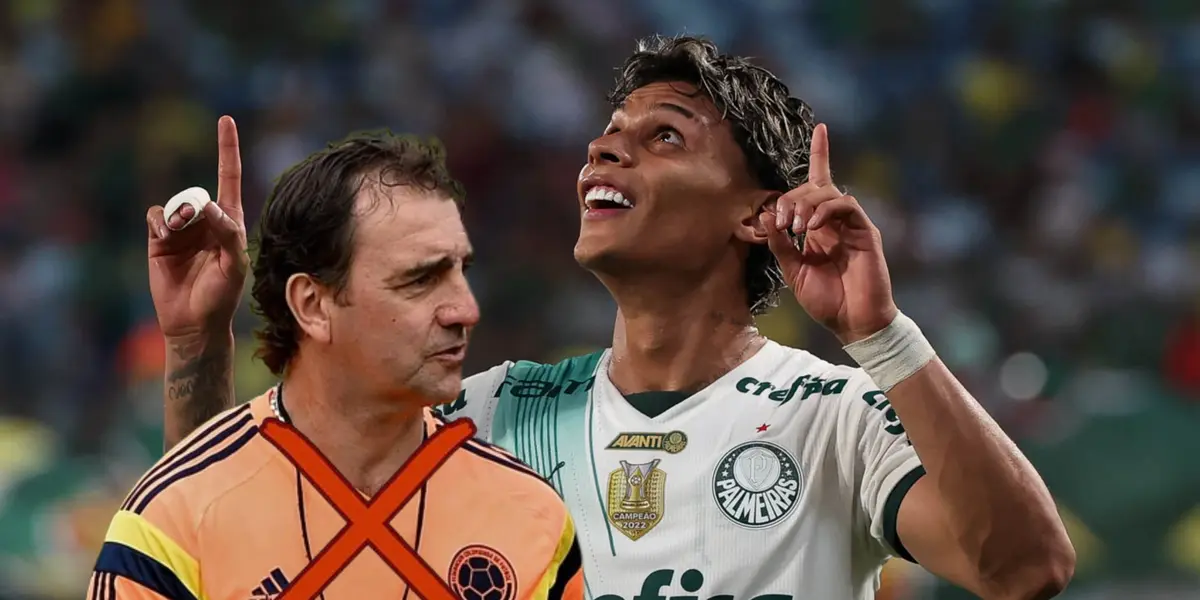 Richard Ríos con la camiseta de Palmeiras. FOTO: El Espectador 