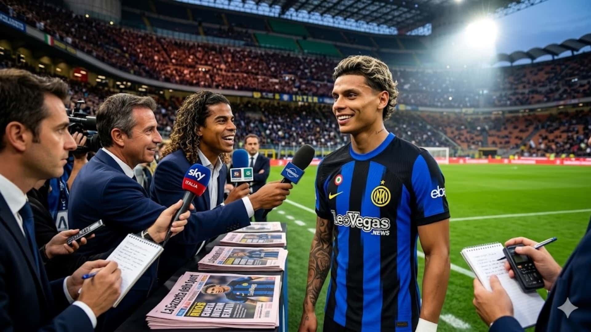 Richard Ríos en el Inter de Milán
