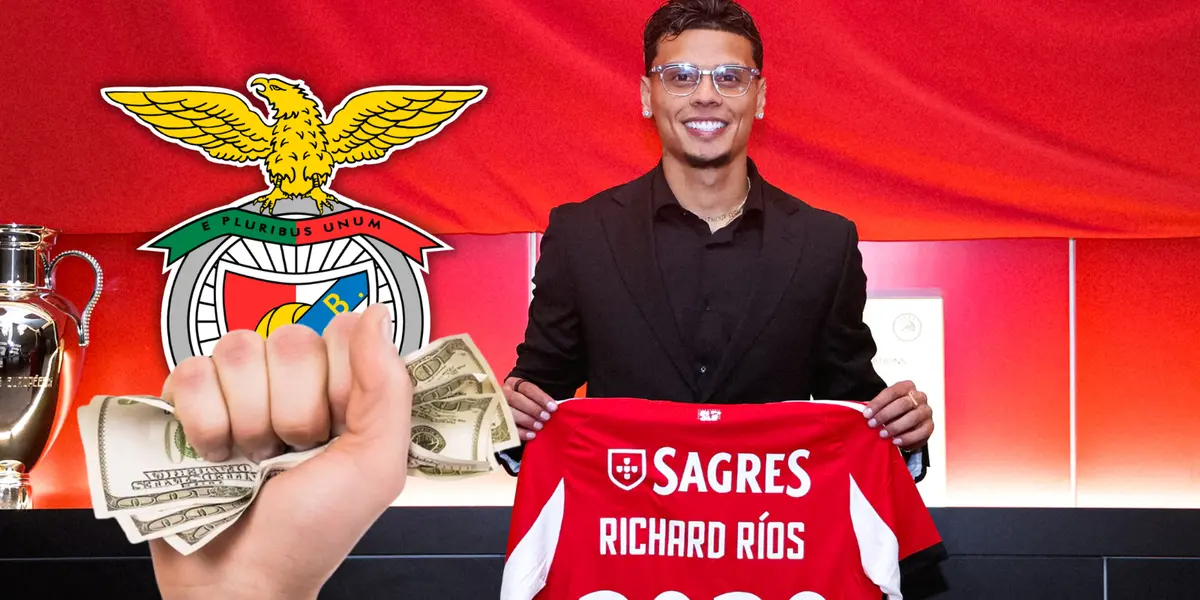 Richard Ríos, nuevo jugador del Benfica y mira cuánto cobrará en pesos colombianos