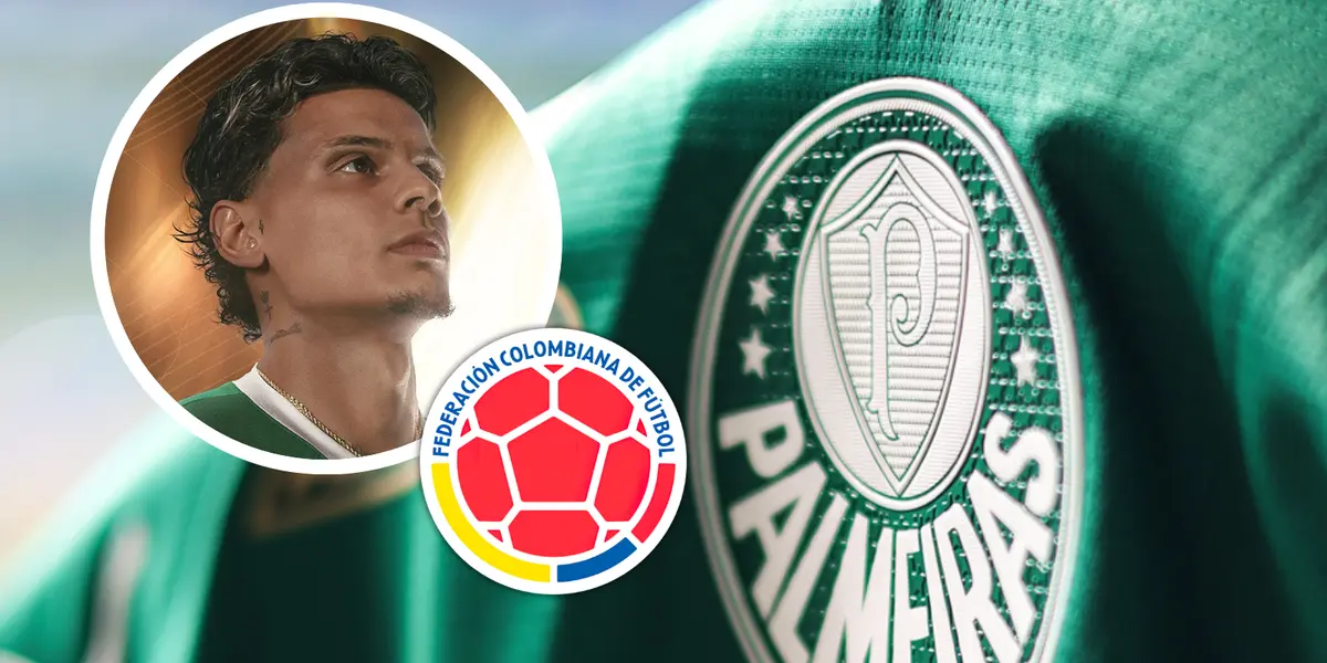 Richard Ríos y el colombiano que podría reemplazarlo en el Palmeiras dentro de muy poco Foto: SE Palmeiras y Escudoteca