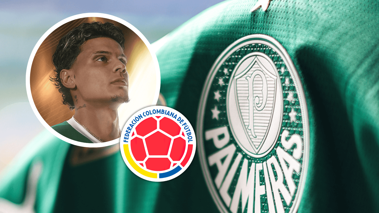 Richard Ríos y el colombiano que podría reemplazarlo en el Palmeiras dentro de muy poco Foto: SE Palmeiras y Escudoteca
