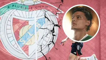 Richard Ríos y el maleficio que buscará romper con su nuevo club, algo que no se ve para nada facil Foto: SE Palmeiras y SL Benfica