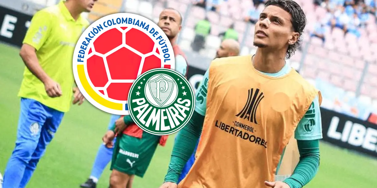 Richard Ríos y lo que hizo en Palmeiras mientras muchos lo critican Foto: Palmeiras y Escudoteca