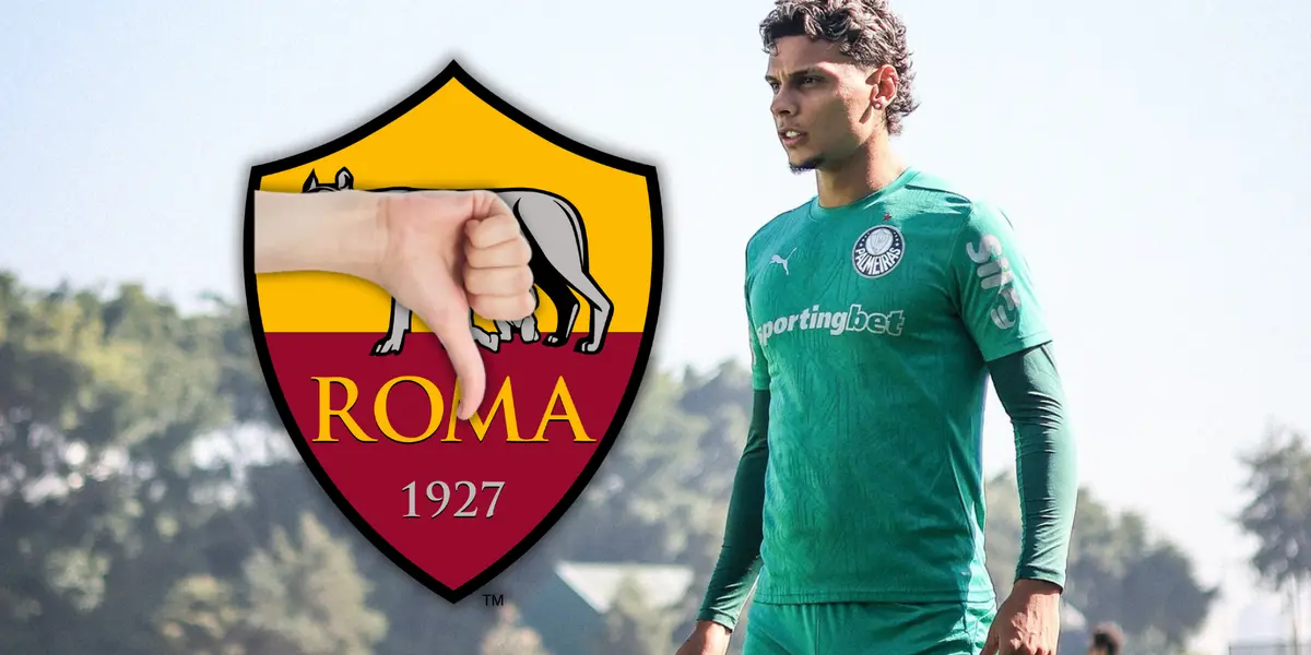 Richard Ríos y un nuevo club que se atraviesa en su camino antes de jugar en la Roma Foto: SE Palmeiras y Escudoteca