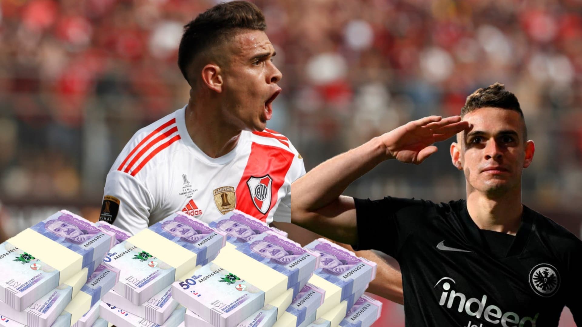 River Plate lo quiere de vuelta y los millones que pide Frankfurt por Santos Borré