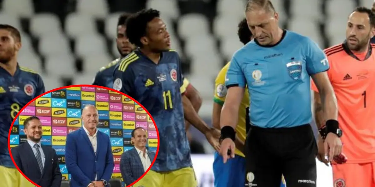 Robó a Colombia vs Brasil en Copa y el nuevo trabajo de Néstor Pitana en Ecuador