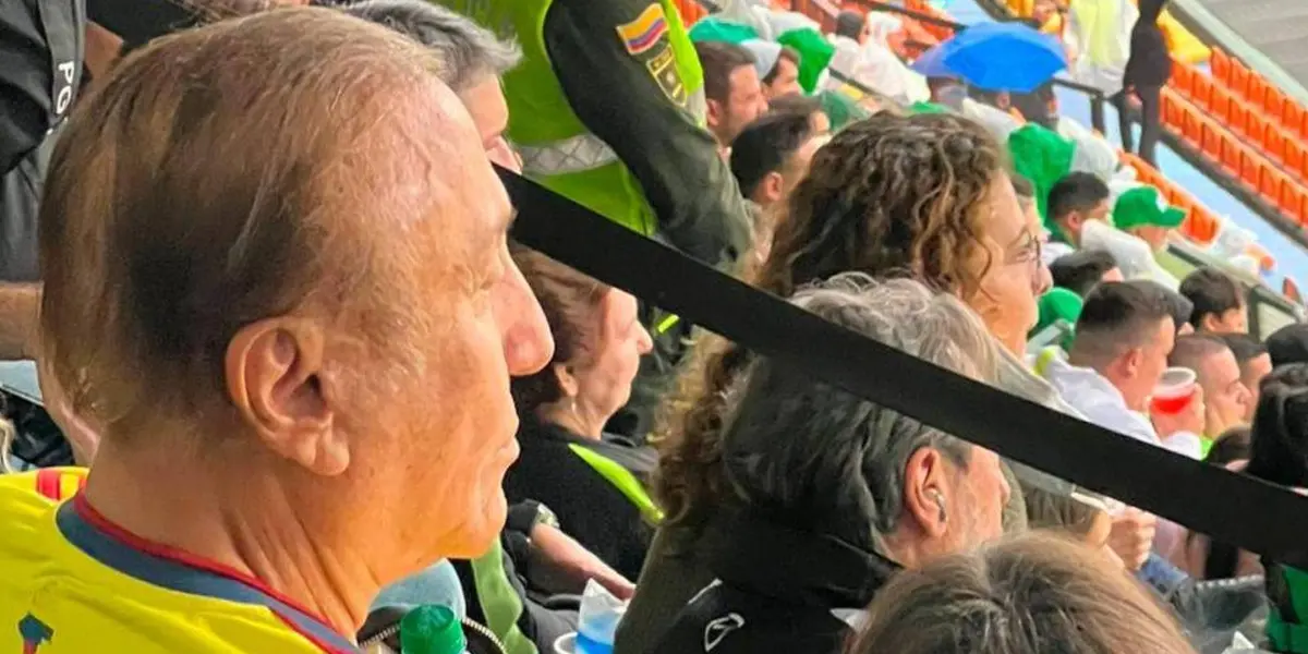 Rodolfo Hernández estuvo presente en la goleada del equipo paisa a Atlético Bucaramanga.