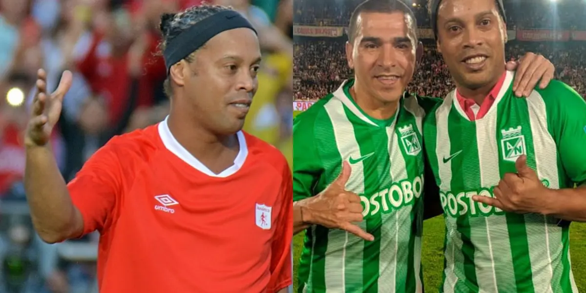 Ronaldinho en Colombia respeta al América de Cali, Deportivo Cali, Independiente Santa Fe y Atlético Nacional. Por un aspecto en particular se dice que no se ha visto con cercano a Millonarios FC. 