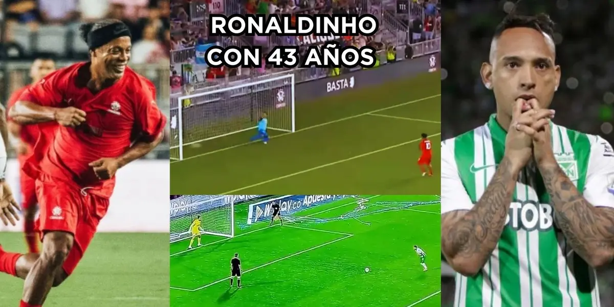 Ronaldinho con 43 años de edad sigue demostrando que la calidad sigue intacta.